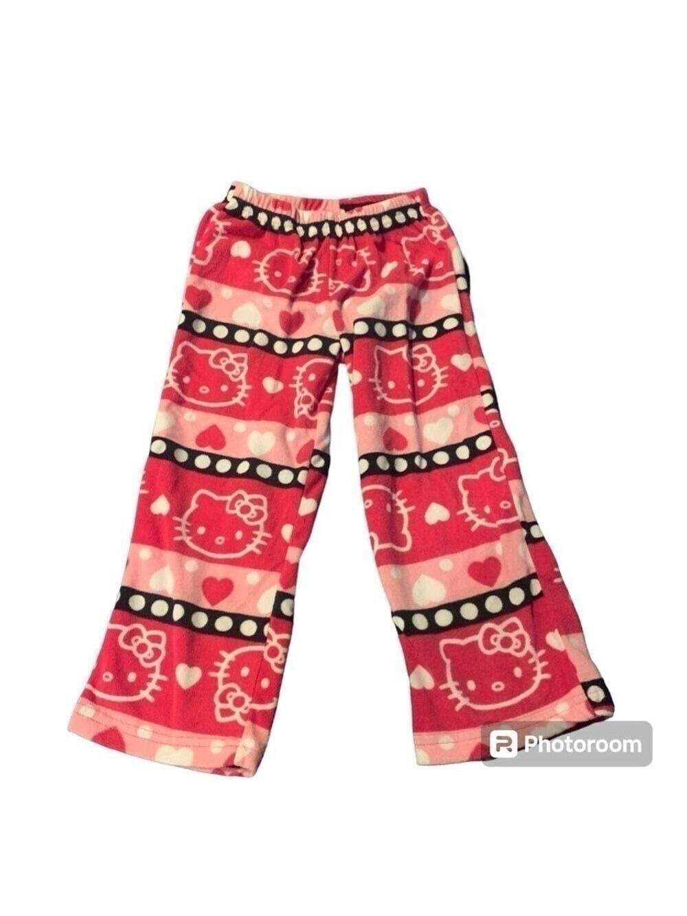HELLO KITTY Pink Fleece Sleep Pants size 6 small